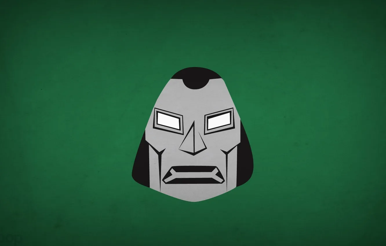 Photo wallpaper minimalism, comic, blo0p, Dr. Doom