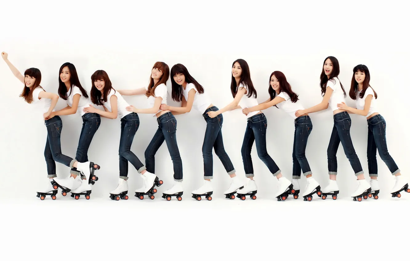 Photo wallpaper girl, Japanese, videos, skates
