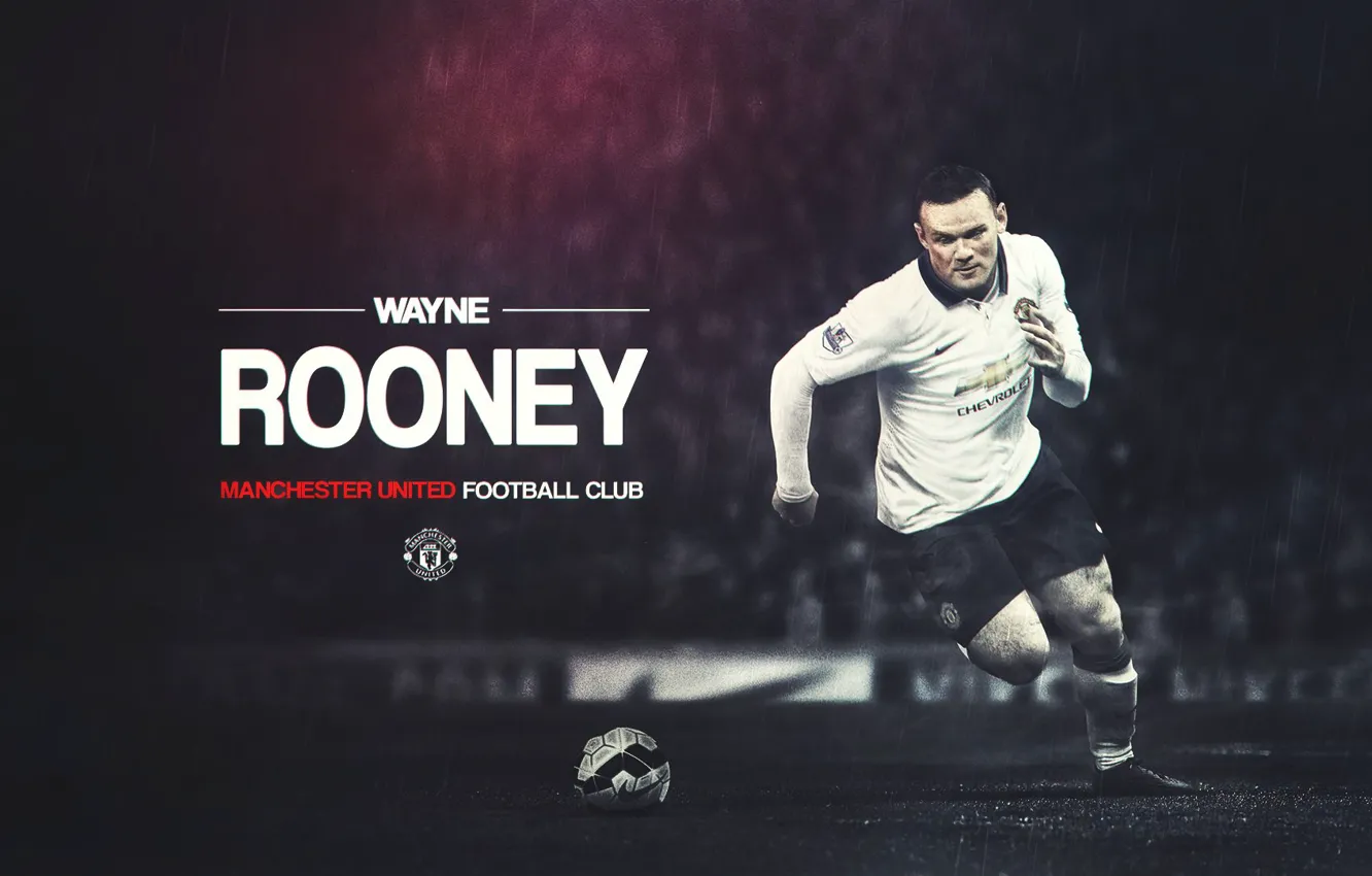 Photo wallpaper Sport, Manchester United, Manchester United, Wayne Rooney, FuriousGFX
