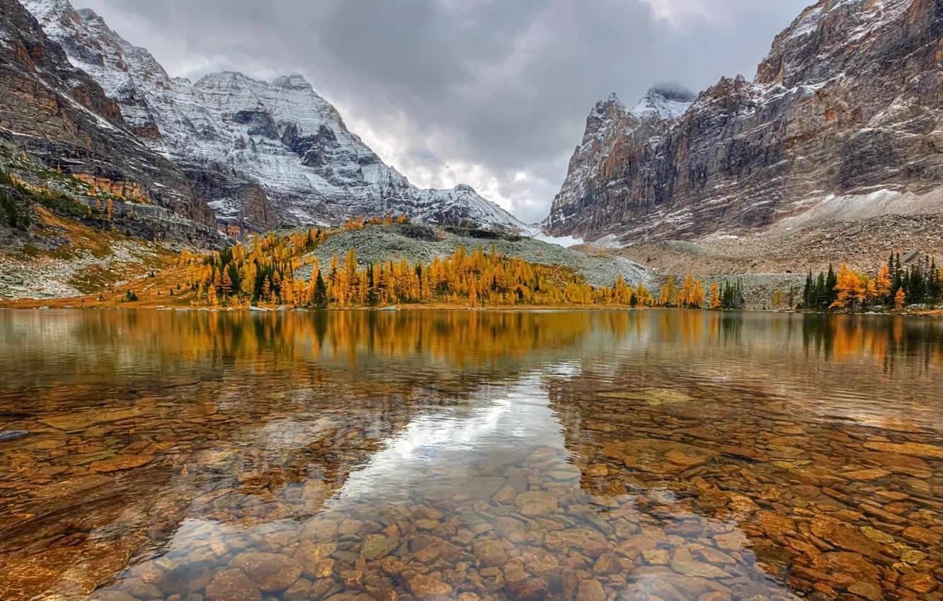 Photo wallpaper Canada, British Columbia, Yoho National Park, Hungabee Lake