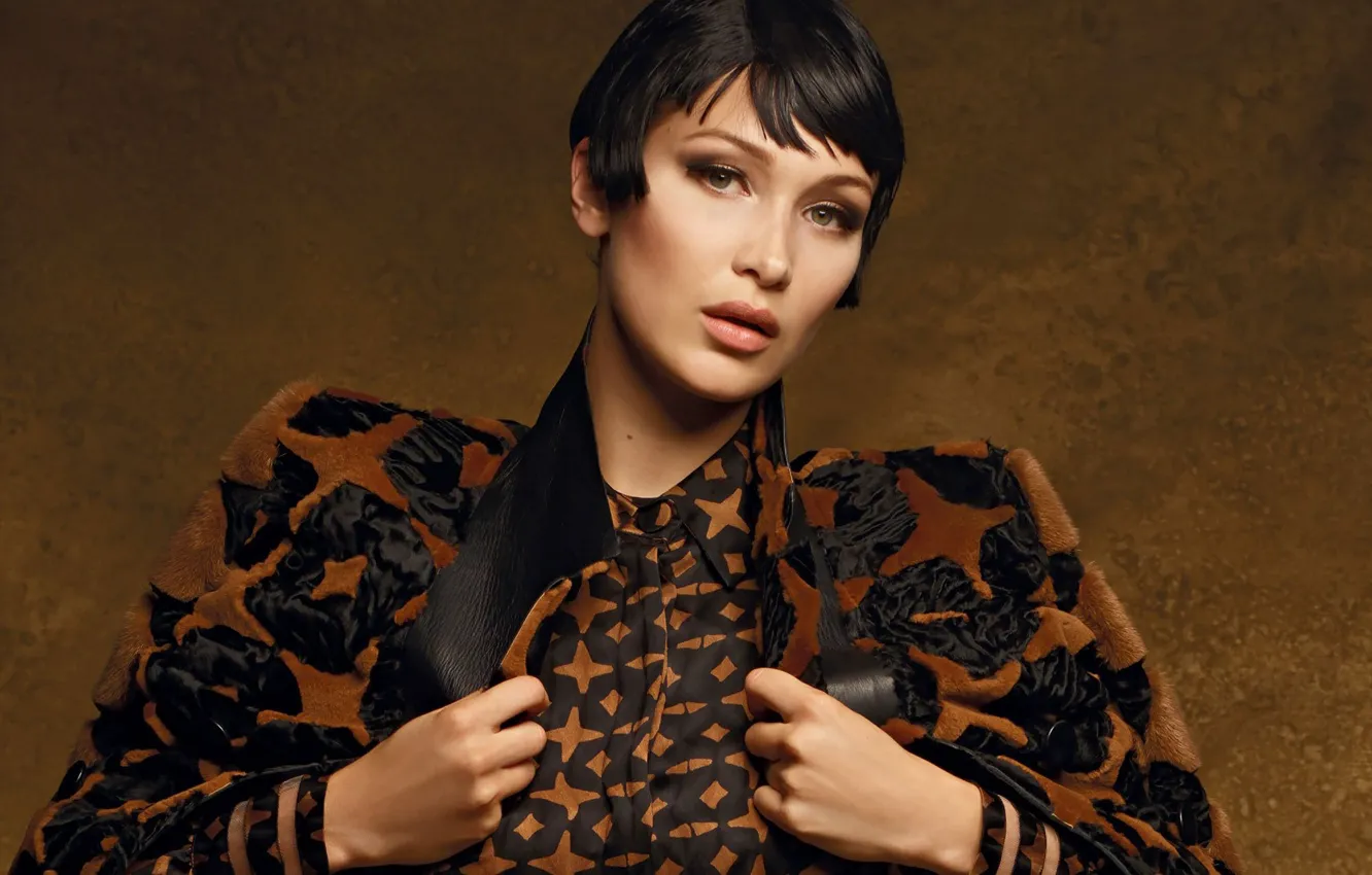 Photo wallpaper model, wig, Bella Hadid