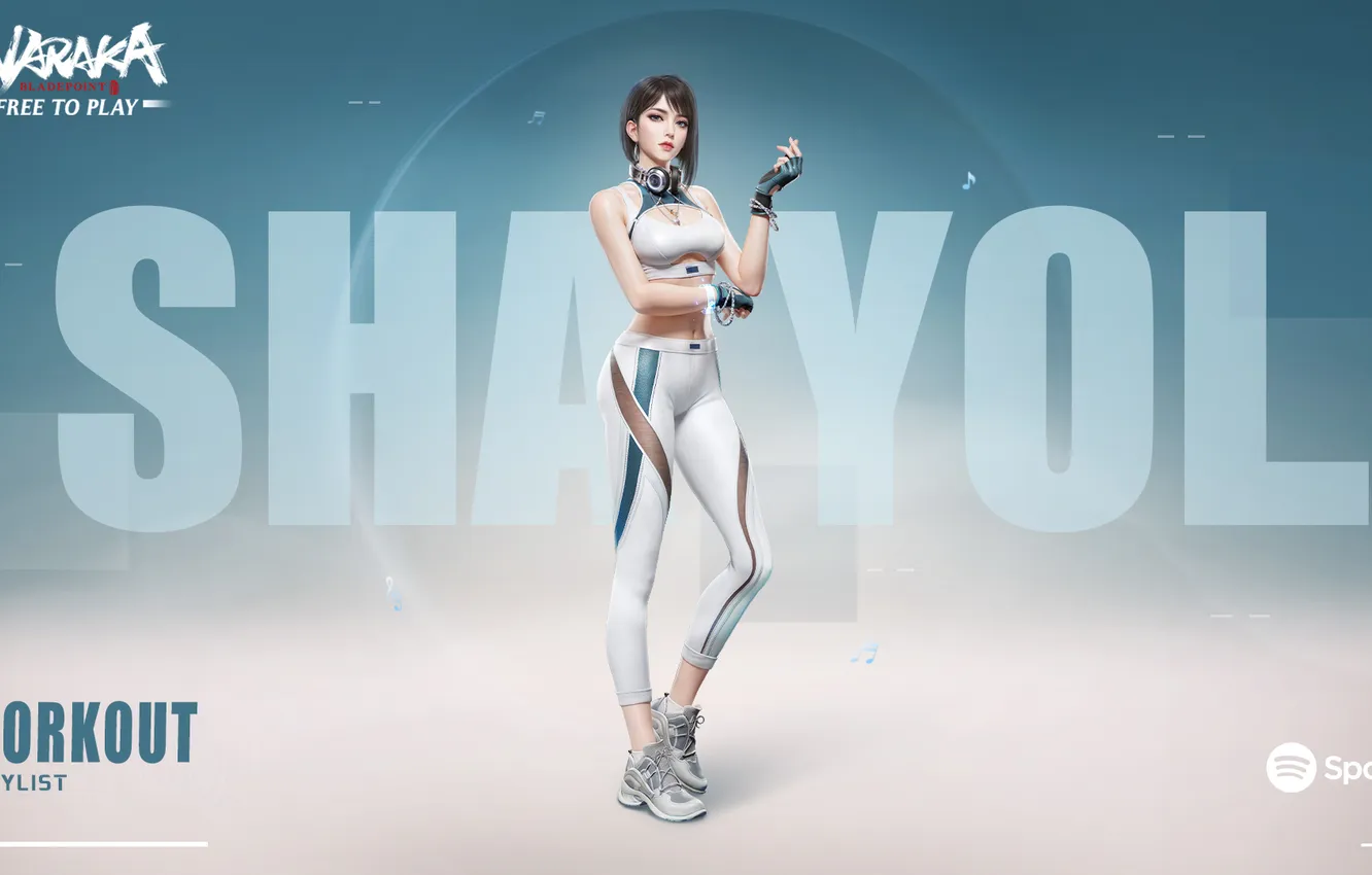 Photo wallpaper workout, gym, Naraka Bladepoint, Shayol Wei