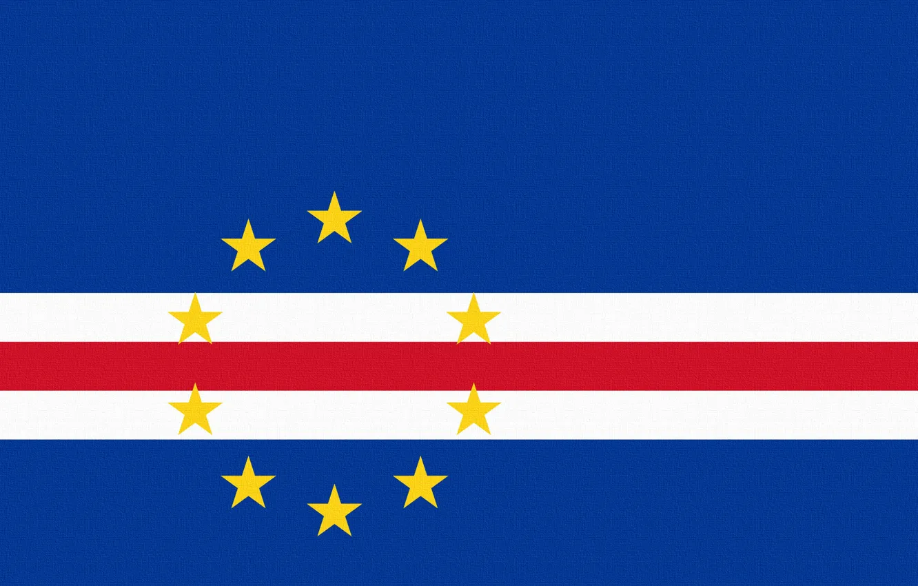 Photo wallpaper Stars, Flag, Horizontally, Guinea-Bissau, Cape Verde