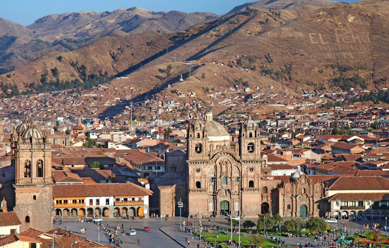 Photo wallpaper the city, Peru, Peru, Cusco, Cusco