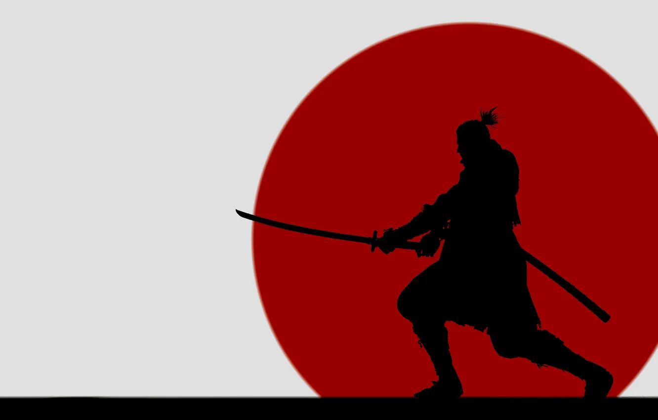 Photo wallpaper the game, silhouette, SAMURAI JACK