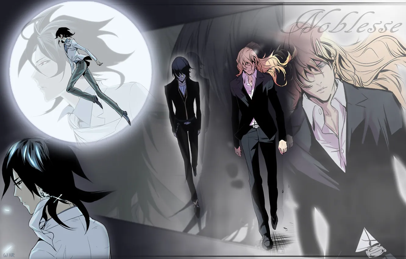 Photo wallpaper look, cross, costume, manga, the full moon, red eyes, rai, noblesse