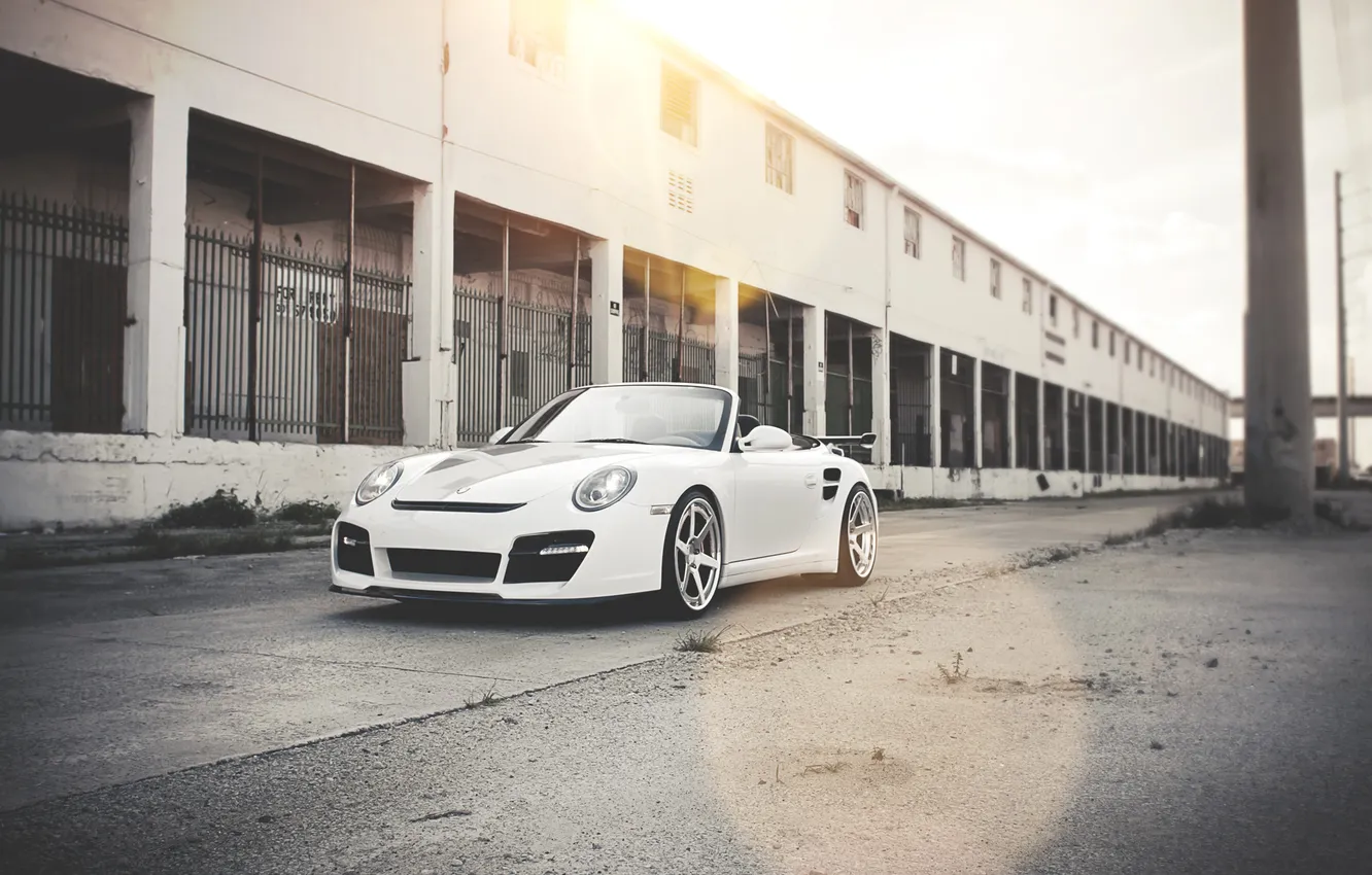 Photo wallpaper 911, Porsche, Desktop, white, convertible, Porsche, cars, auto