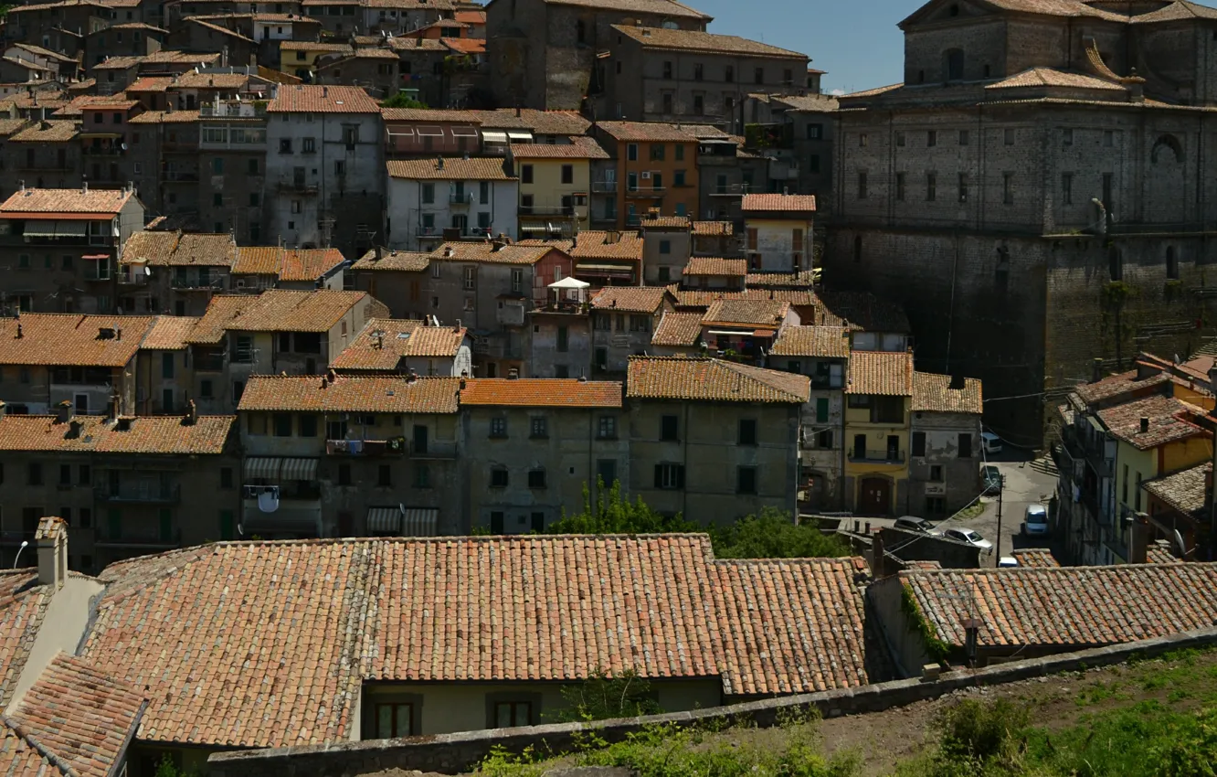 Photo wallpaper Home, Panorama, Roof, Italy, Building, Italy, Italia, Panorama