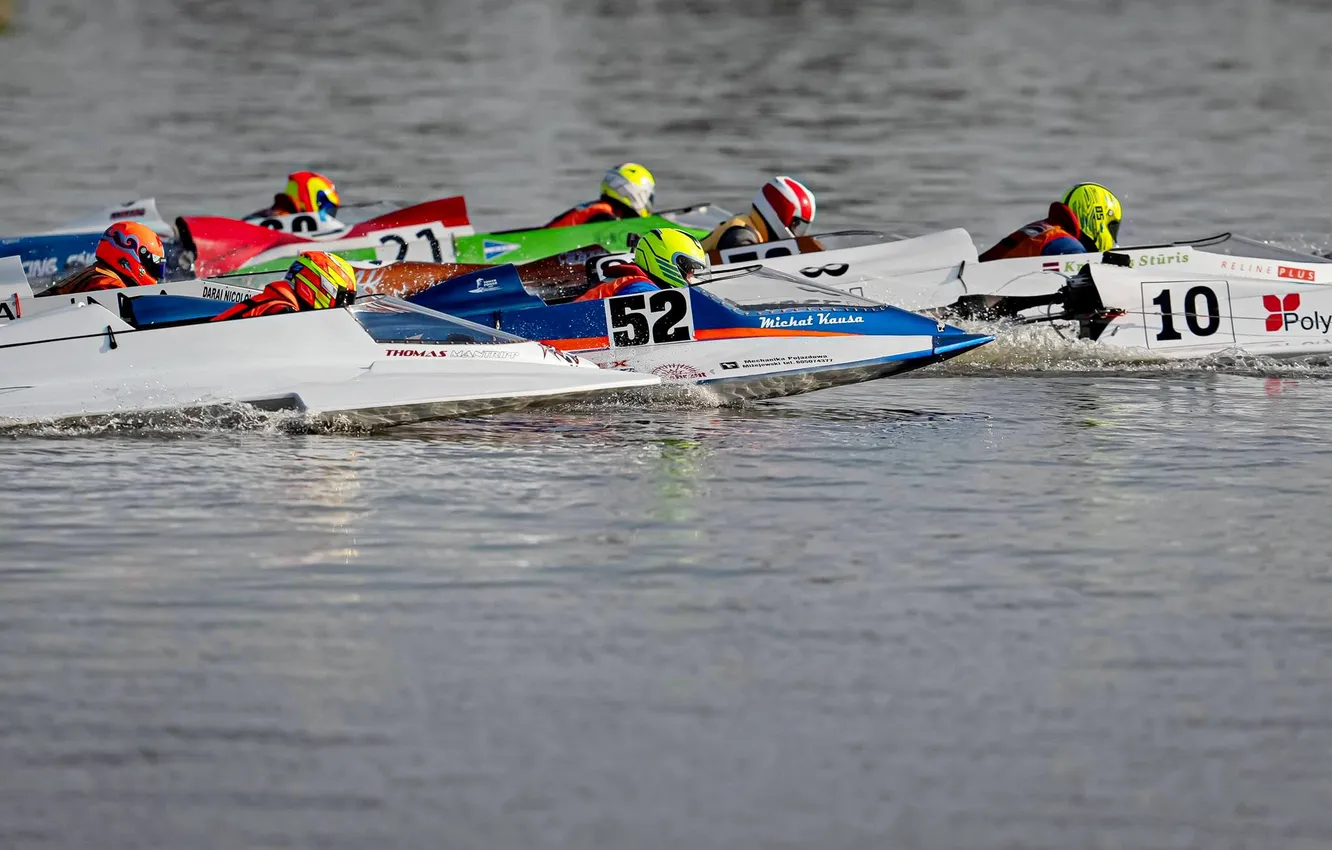 Photo wallpaper race, boat, speed