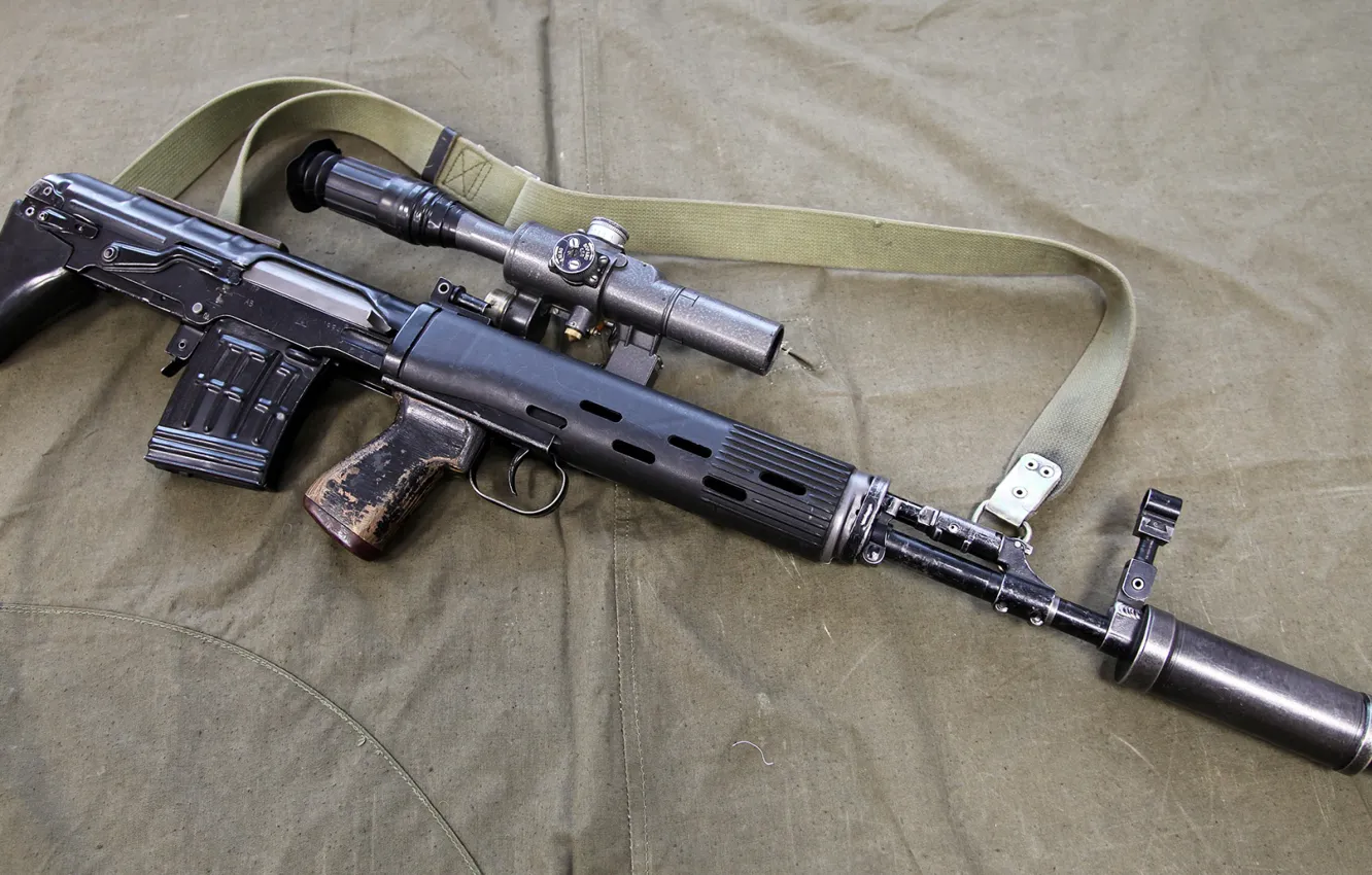 Photo wallpaper weapons, weapon, sniper rifle, sniper rifle, SVU-AS, SVU-AS
