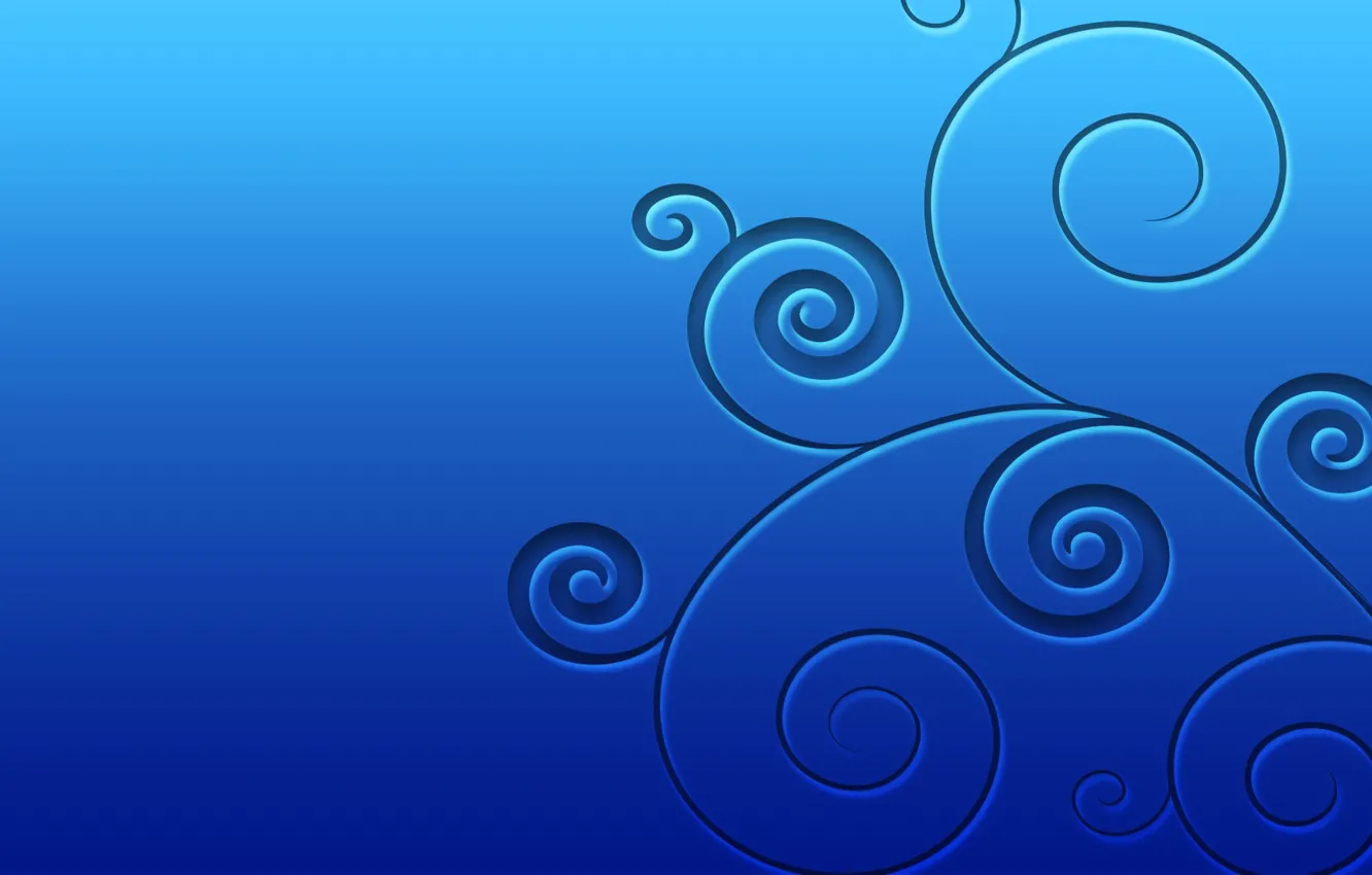 Photo wallpaper branches, abstraction, pattern, plant, spiral, ring