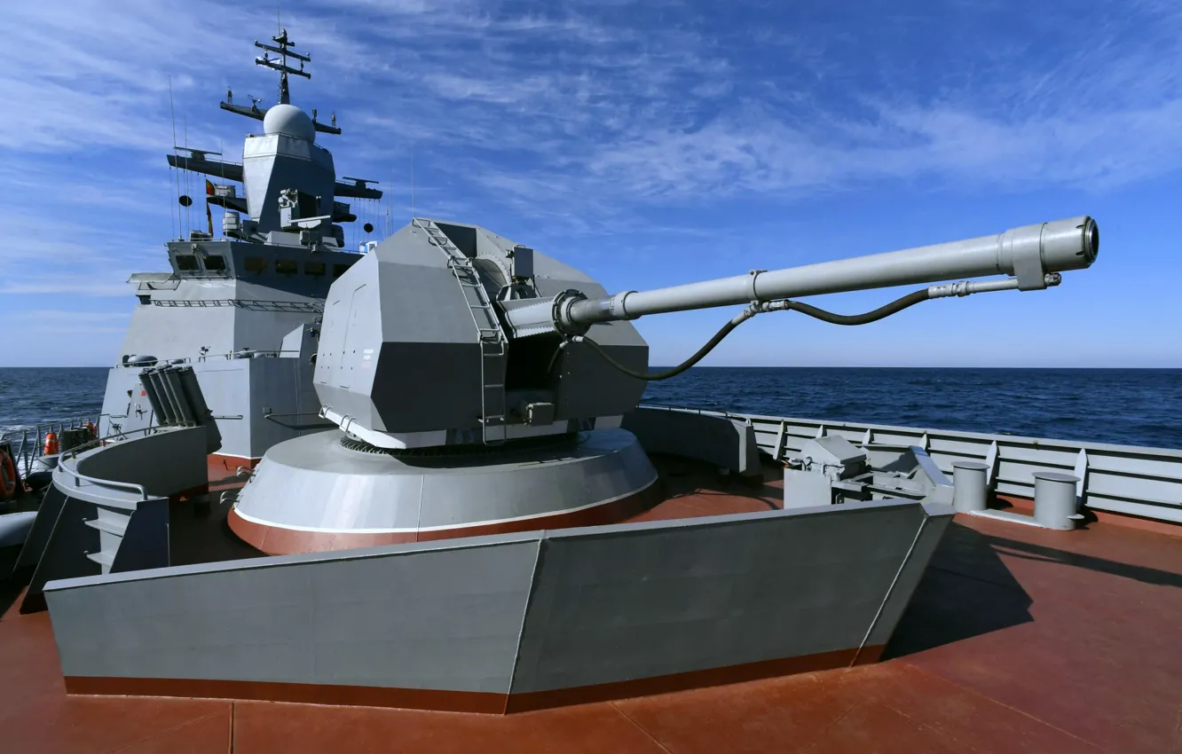 Photo wallpaper Corvette, loud, gun mount