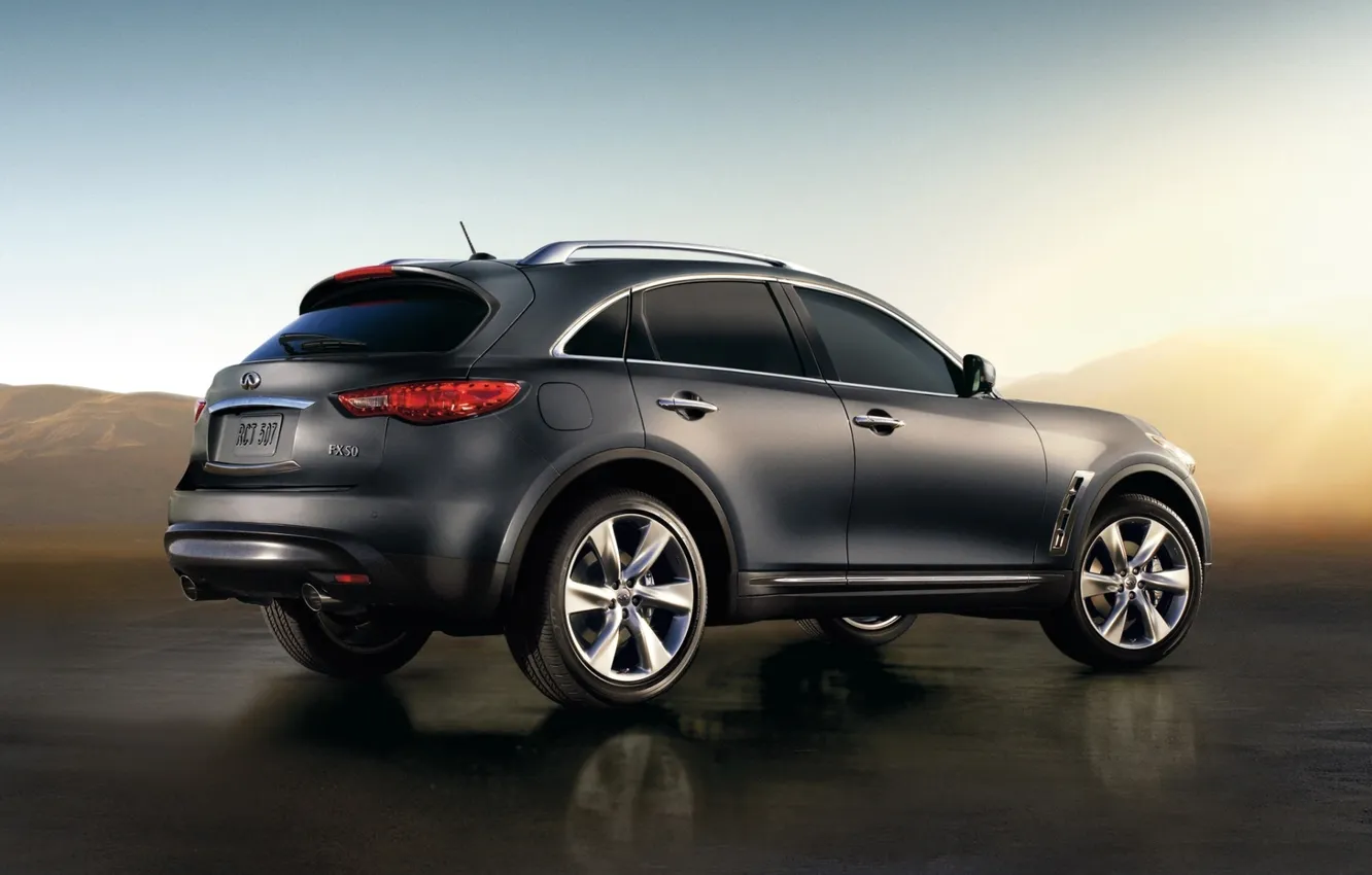 Photo wallpaper the sky, jeep, Infiniti, rear view, infiniti, fx50, crossover