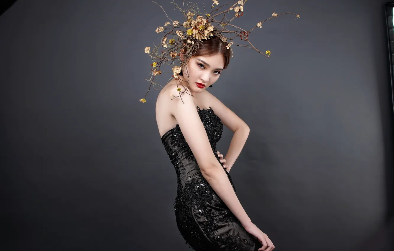 Photo wallpaper girl, pose, style