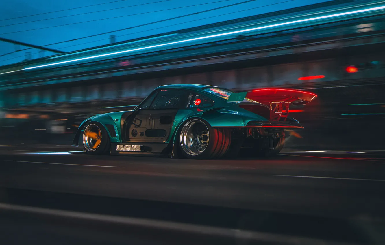 Photo wallpaper car, Porsche 911, science fiction, Concept Art, Khyzyl Saleem, by Khyzyl Saleem, Transport & Vehicles, …