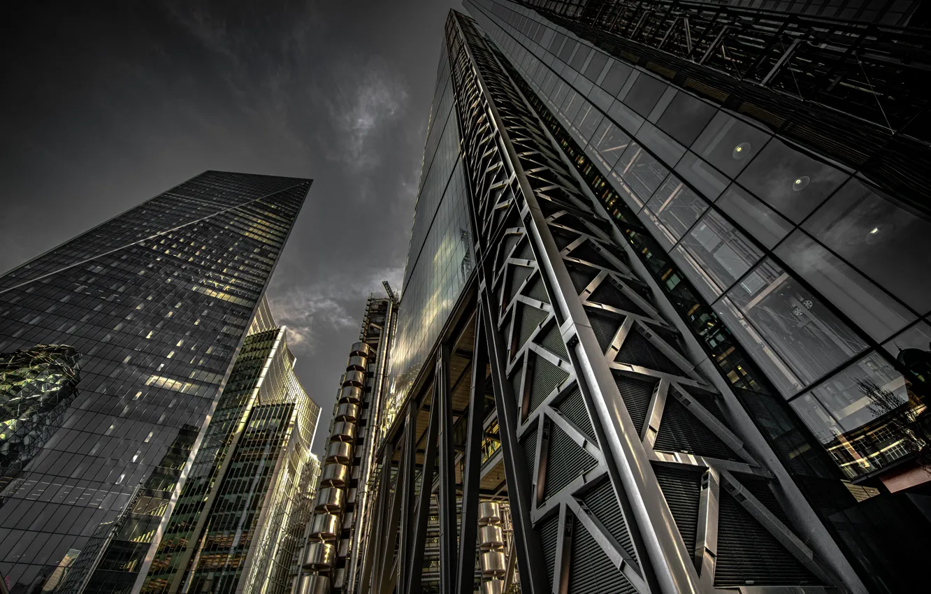 Photo wallpaper England, The City, Lime Street, Wealth without Health