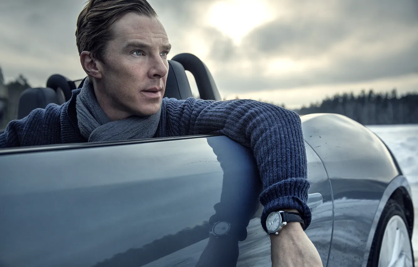 Photo wallpaper machine, watch, scarf, actor, Benedict Cumberbatch, Benedict Cumberbatch