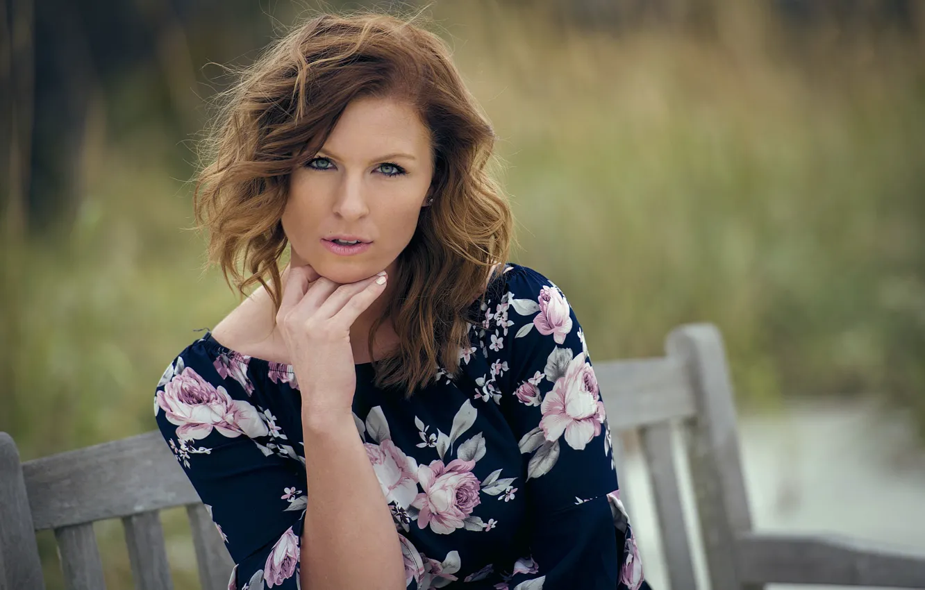 Photo wallpaper look, girl, portrait