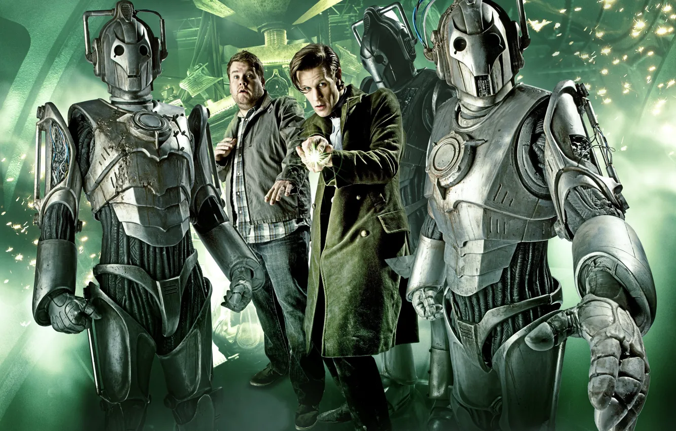 Photo wallpaper cyborgs, Doctor Who, series, Doctor Who, Matt Smith, Matt Smith, The Eleventh Doctor, The Cybermen