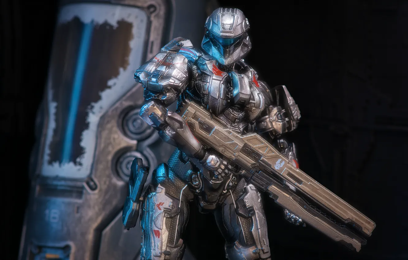 Photo wallpaper weapons, toy, costume, armor, Halo 4