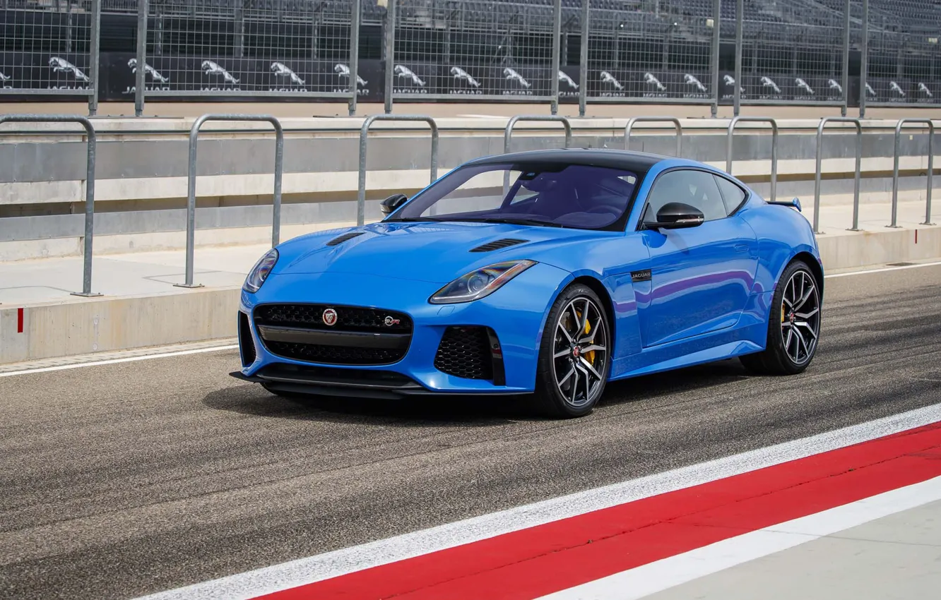 Photo wallpaper Jaguar, Coupe, Track, F-Type, SVR