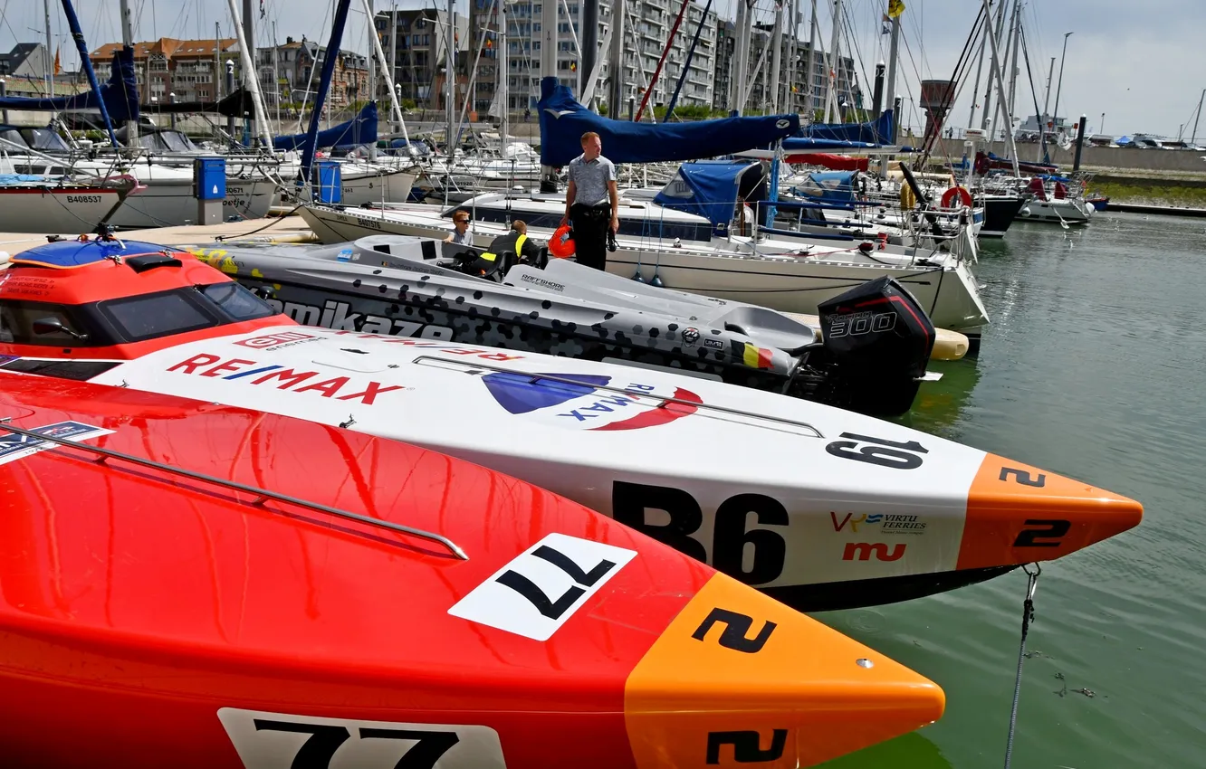 Photo wallpaper race, boat, speed