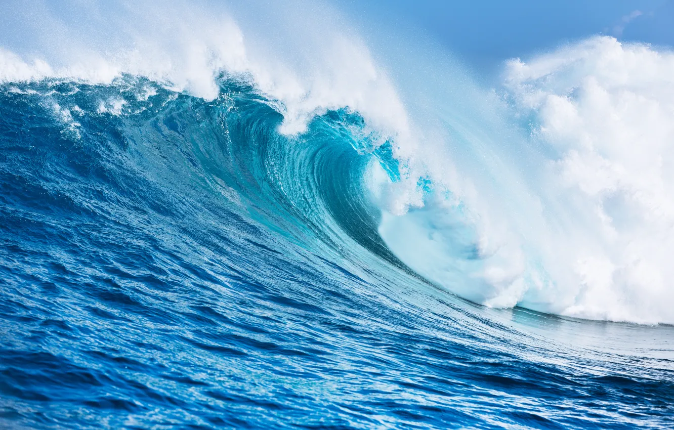 Photo wallpaper sea, foam, wave