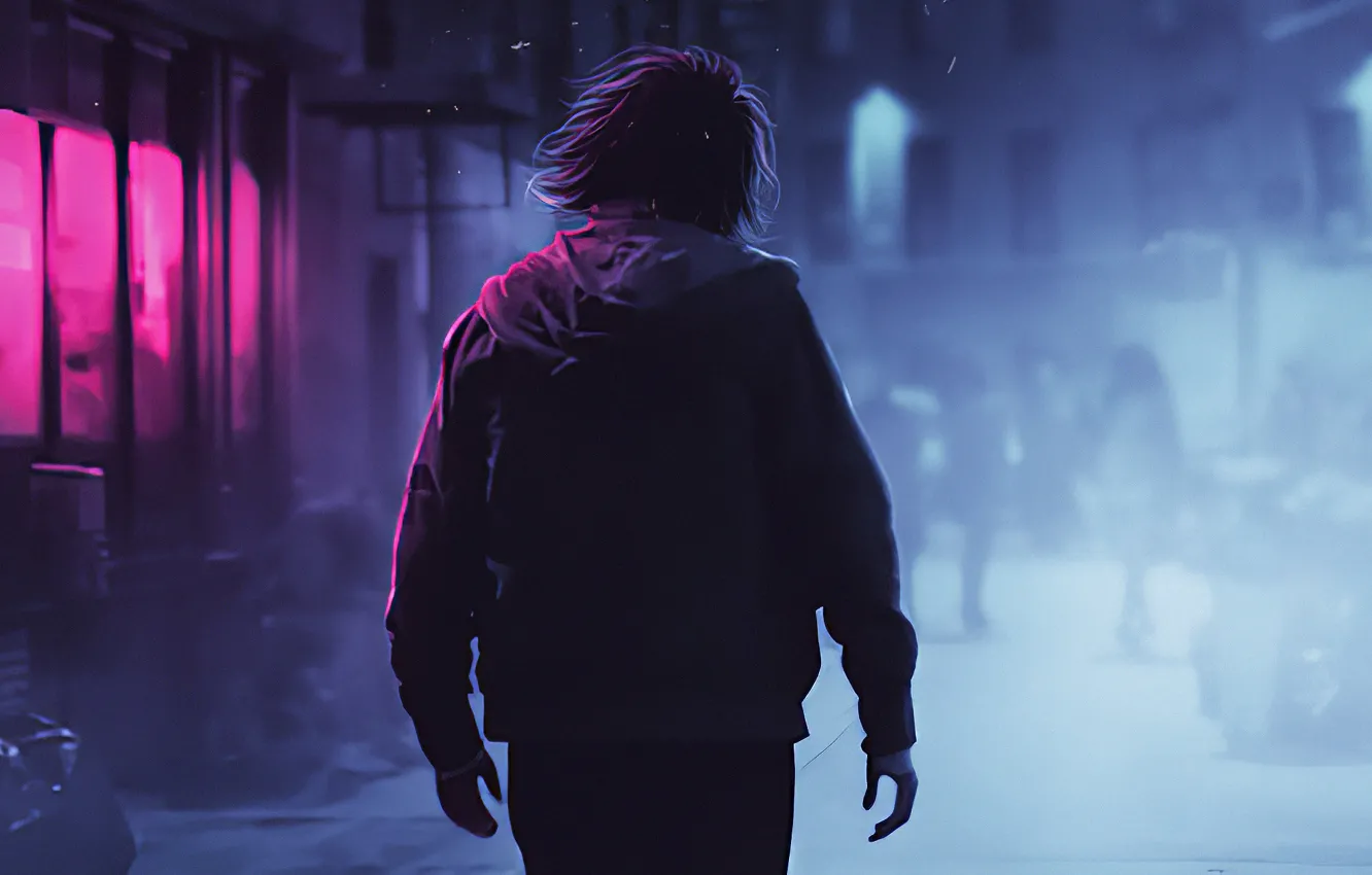 Photo wallpaper night, Joker, night, characters, Joker, Concept Art, DC Comics, Character