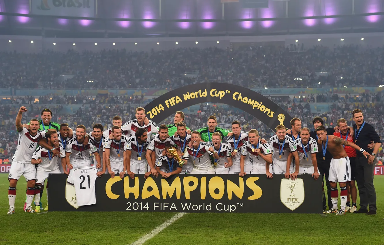 Photo wallpaper joy, football, victory, the world Cup, Champions, Germany