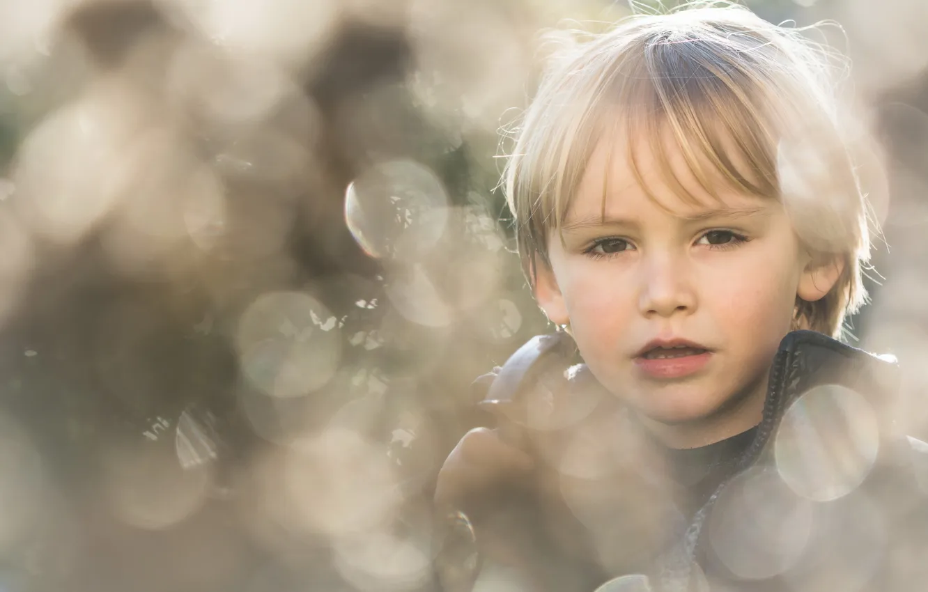 Photo wallpaper look, portrait, boy