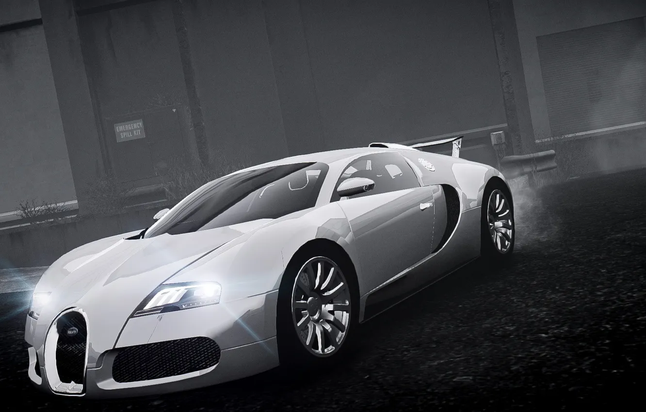 Photo wallpaper machine, fog, Bugatti Veyron, GTA 4