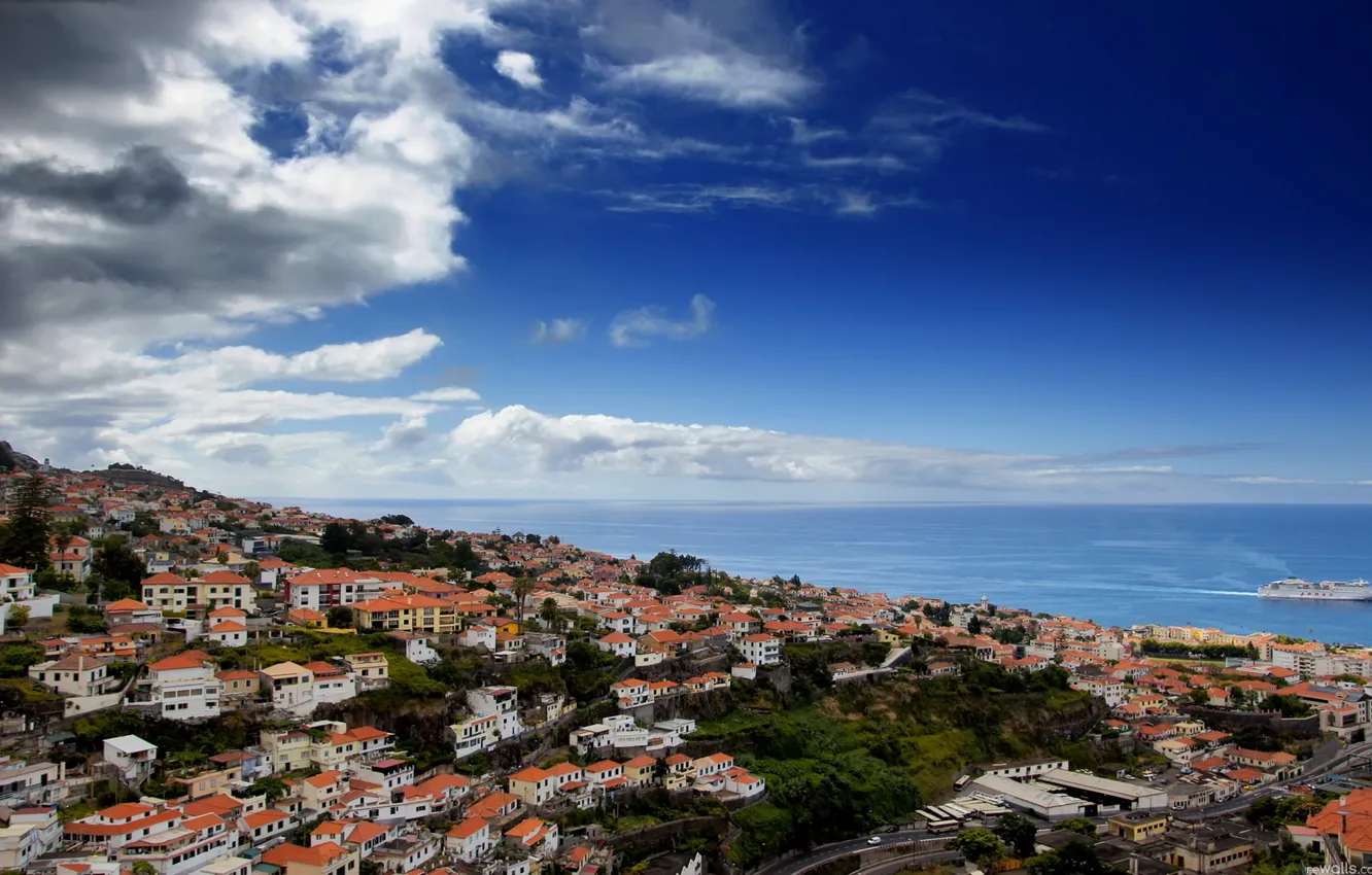 Photo wallpaper city, wallpaper, Town