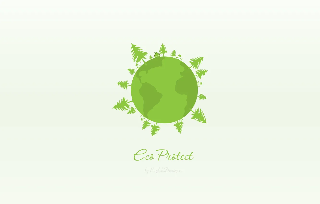 Photo wallpaper green, green, protection, ecology, eco, protect
