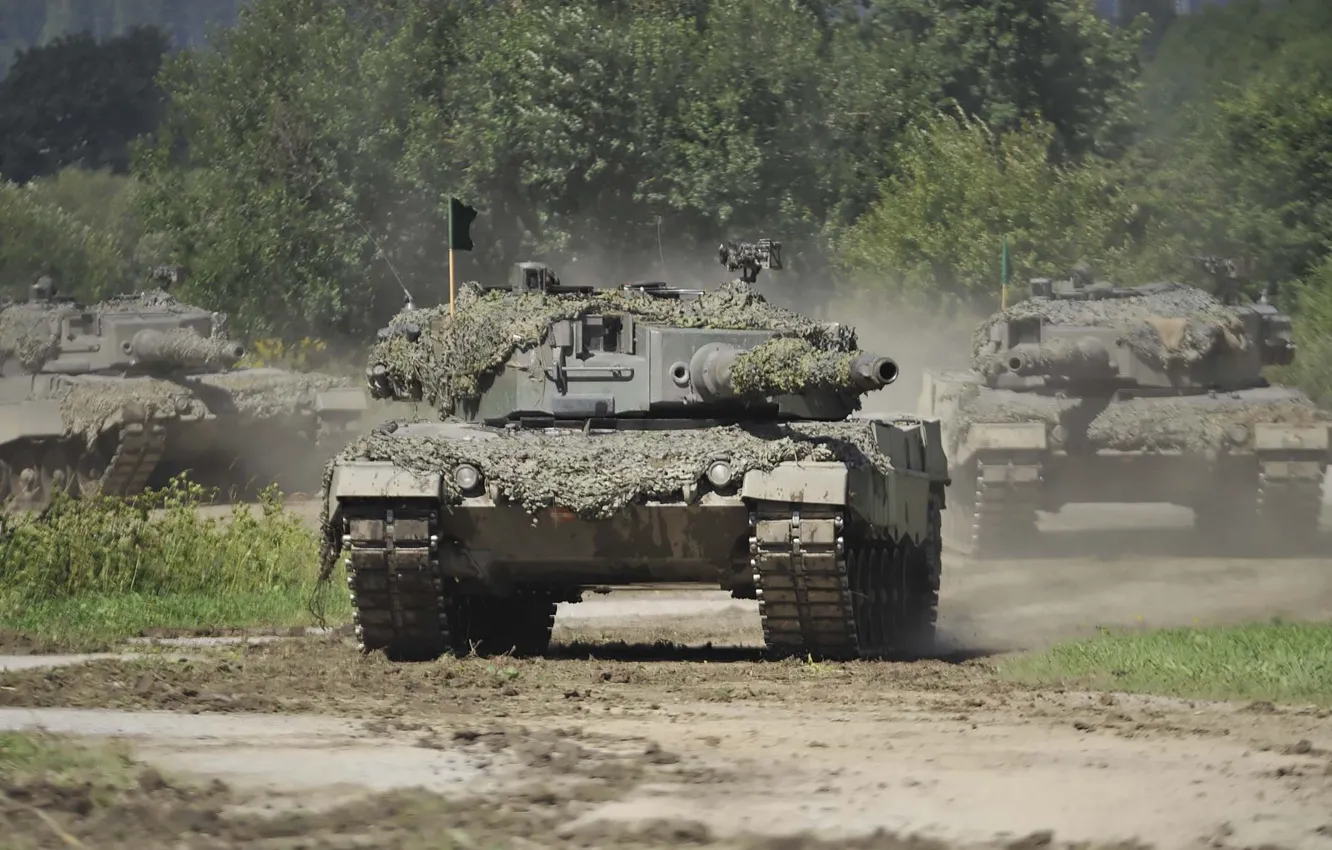 Photo wallpaper army, Germany, tank, leopard 2