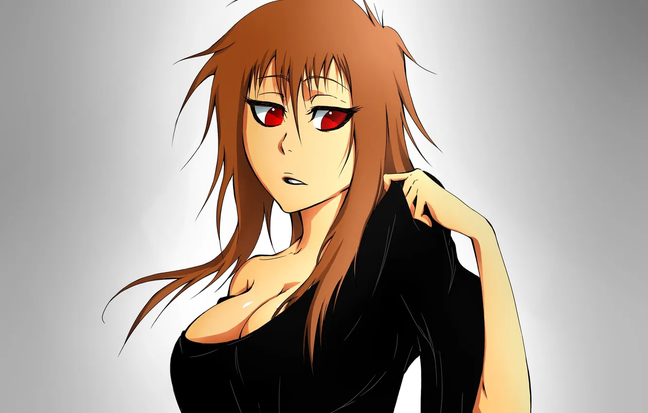 Photo wallpaper chest, look, girl, gesture, art, Kamest, Hideki Shiruchi