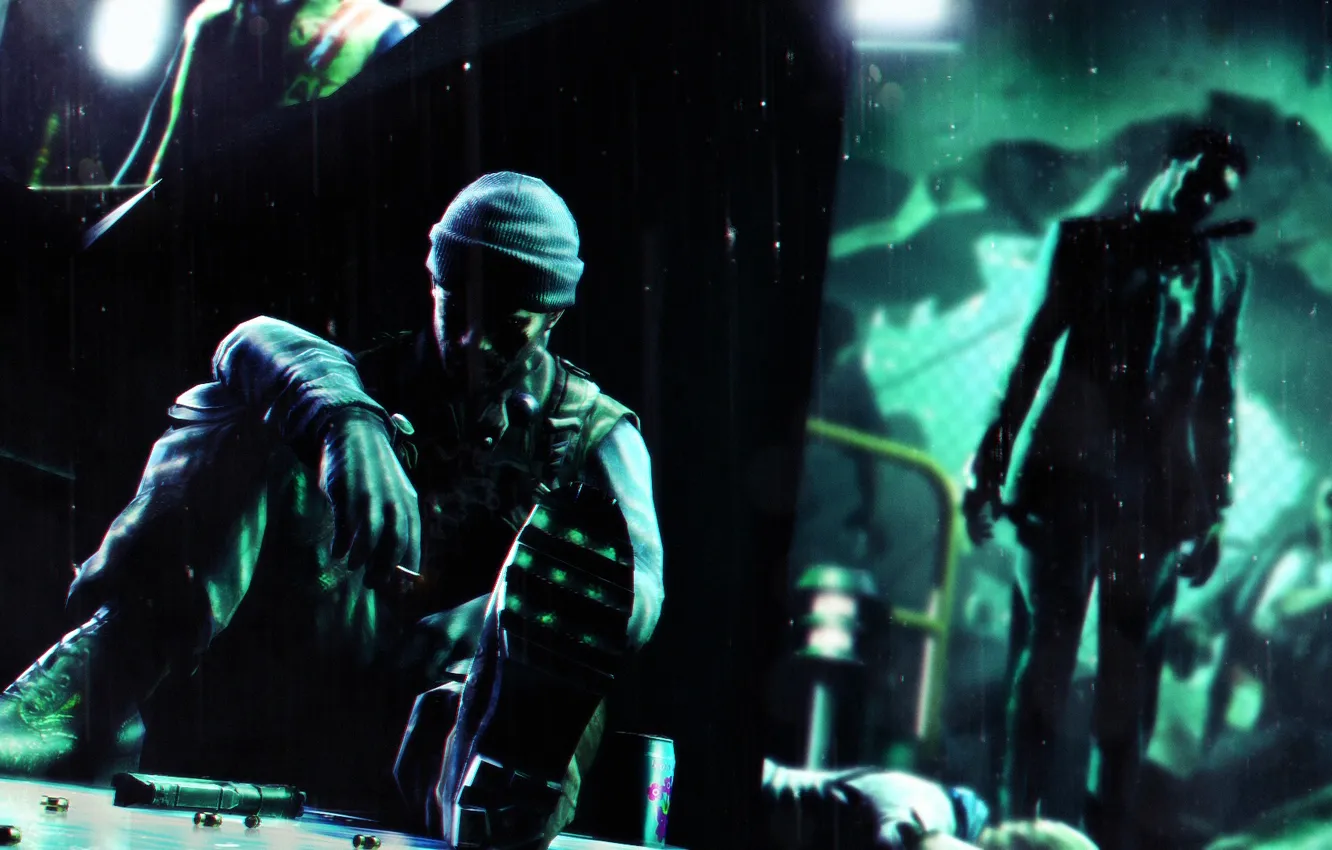 Photo wallpaper light, zombie, soldier