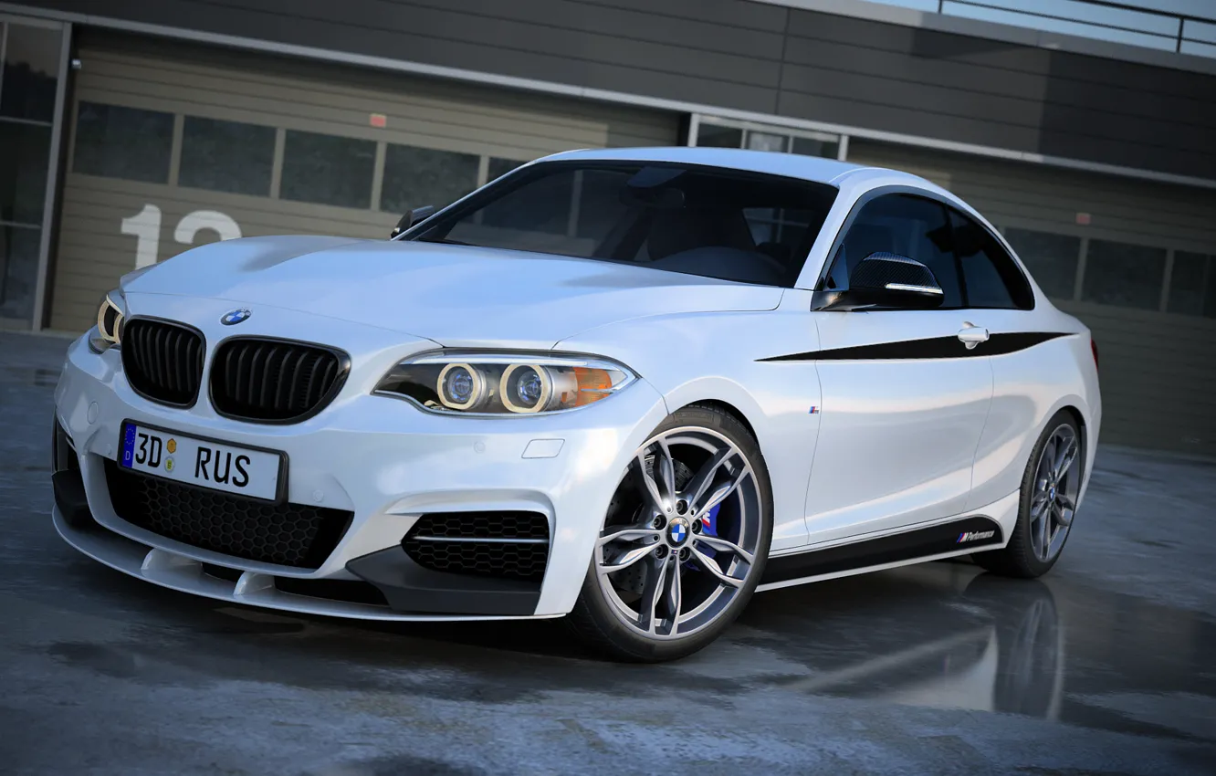 Photo wallpaper car, BMW, render, rechange, bmw 235i, m performance