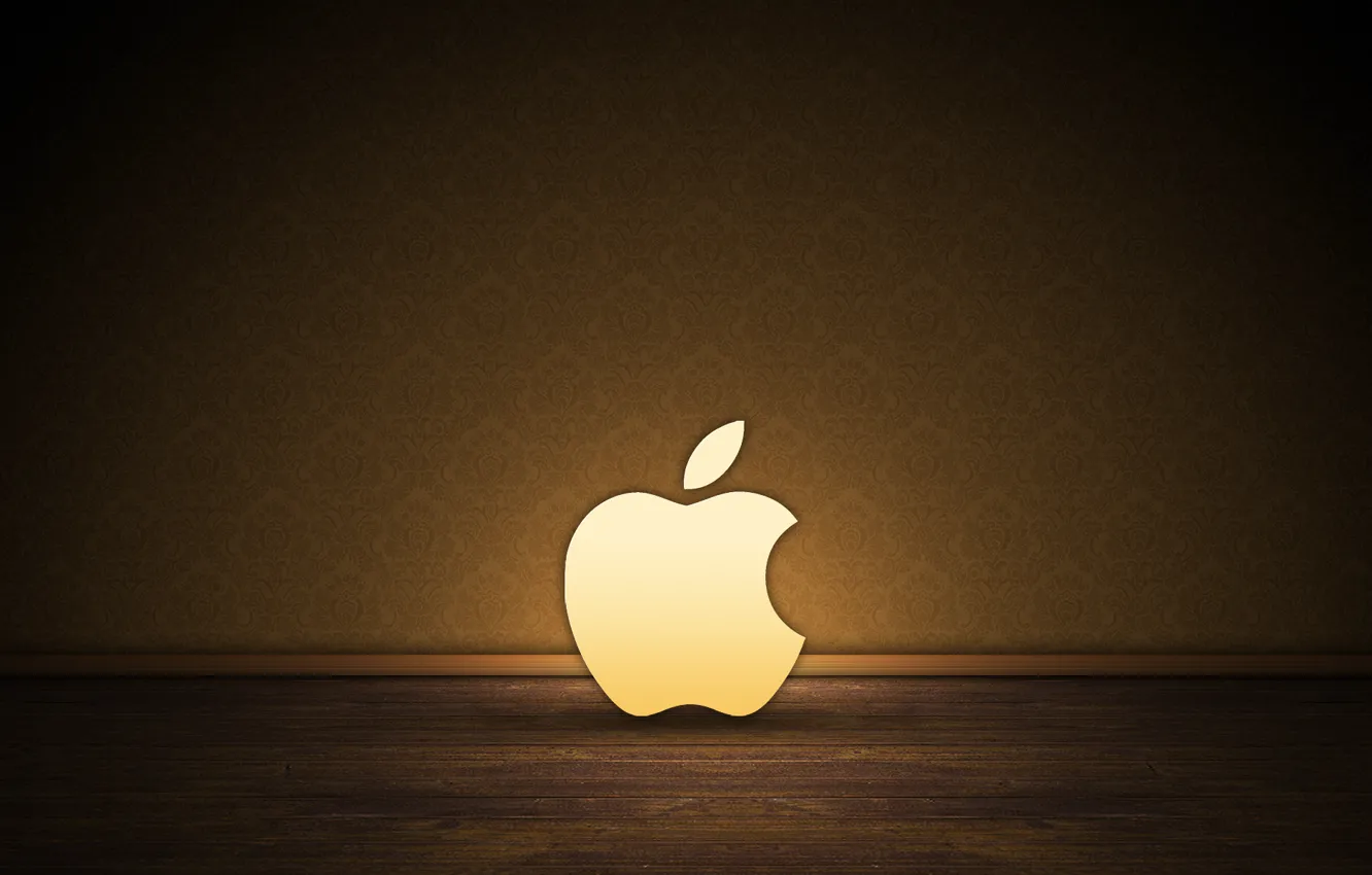 Photo wallpaper light, Wallpaper, Apple, floor, Classic Apple