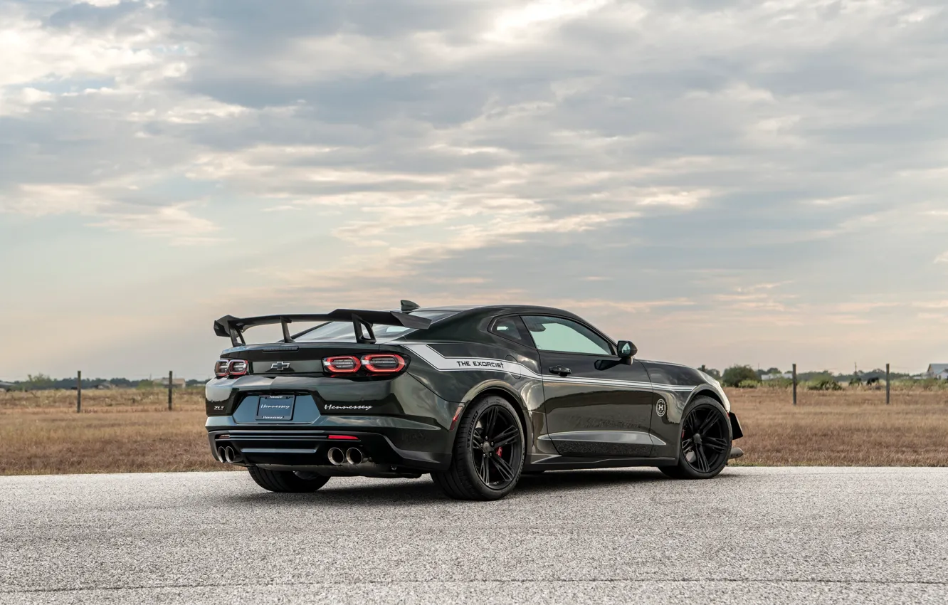 Photo wallpaper Chevrolet, Camaro, muscle car, Hennessey Chevrolet Camaro ZL1 The Exorcist