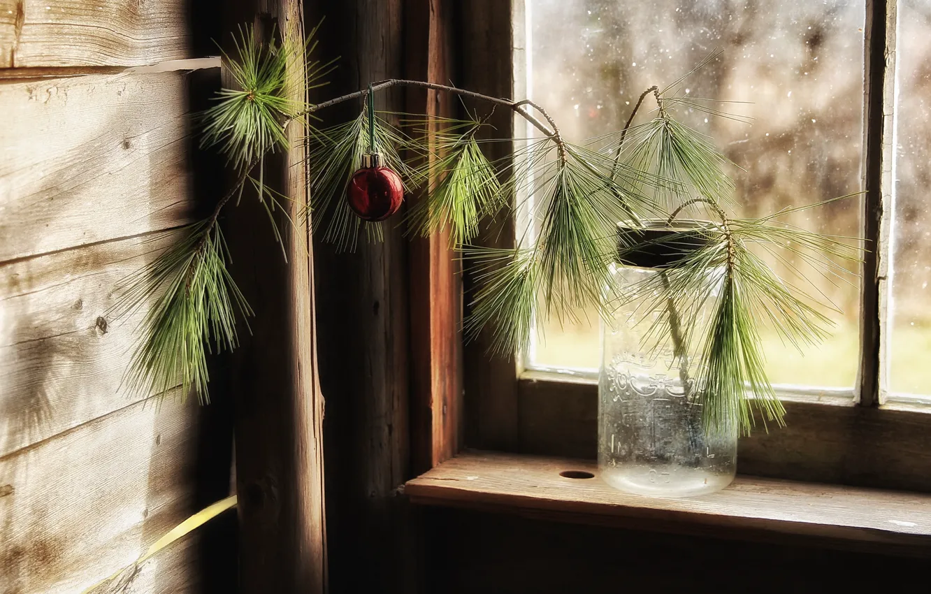 Photo wallpaper holiday, toy, window