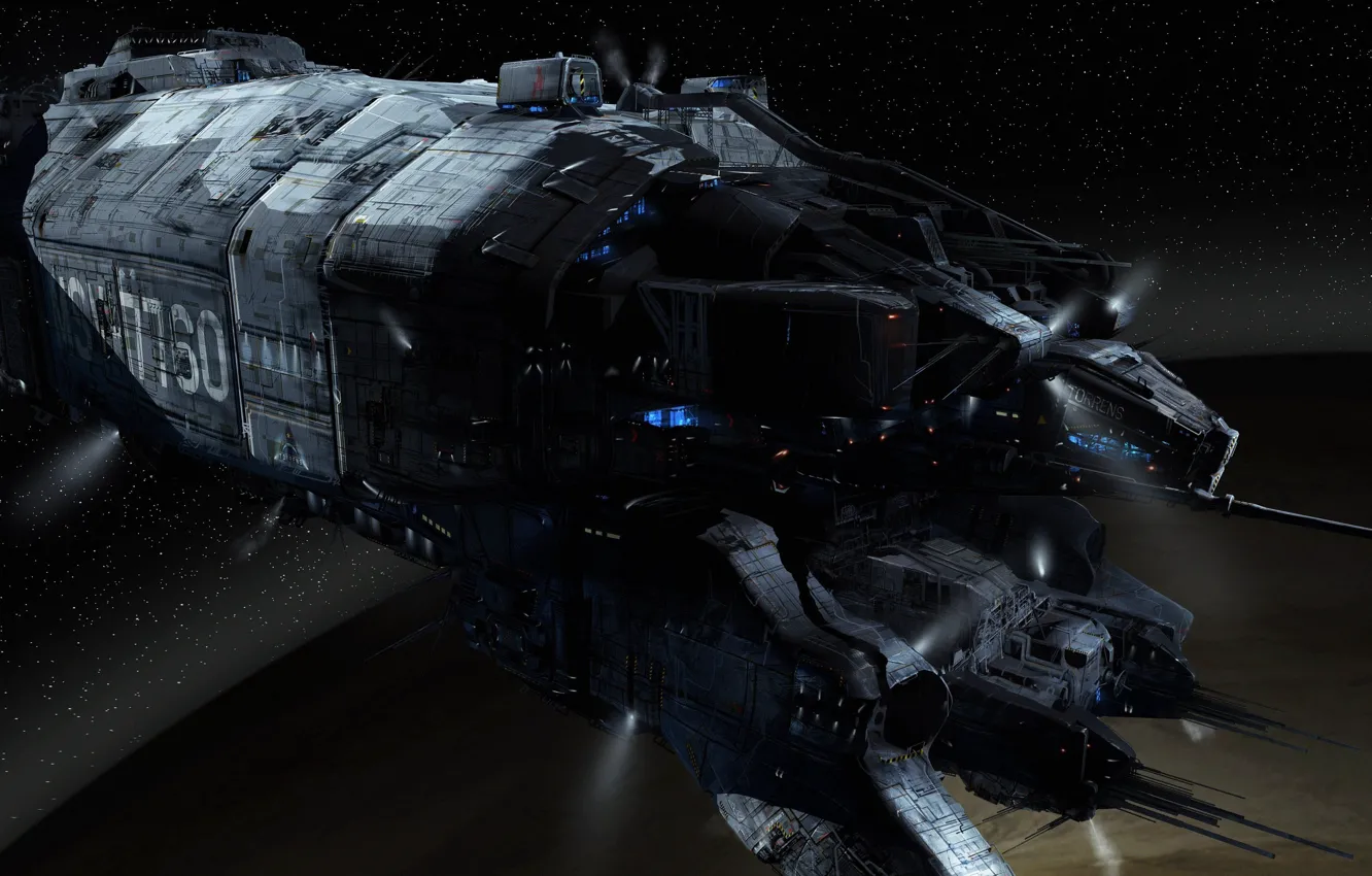 Photo wallpaper cinema, alien, stars, movie, planet, film, prometheus, starship