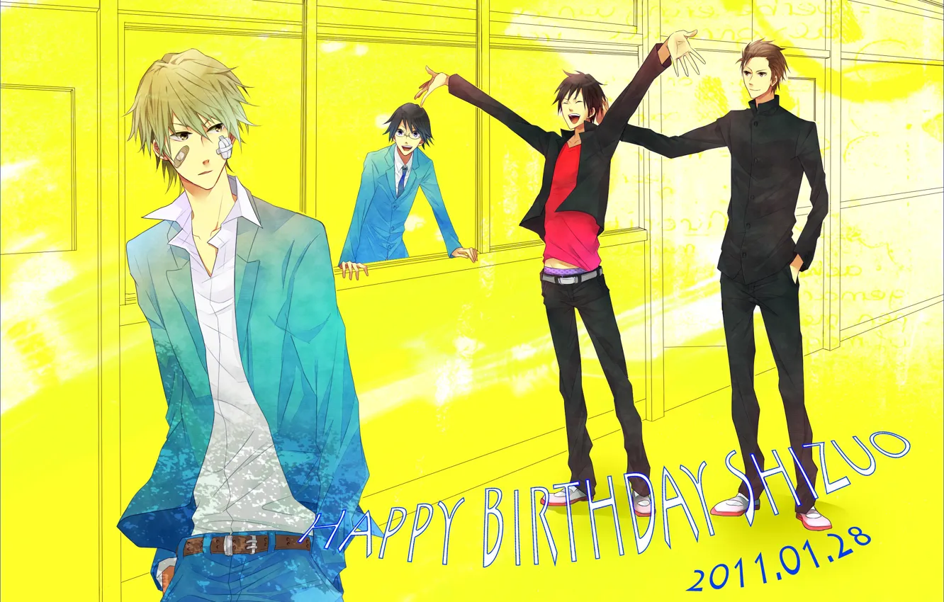 Photo wallpaper Durarara, Durarara, Shizuo Heiwajima, Of Izaya Orihara, Shinra, Kadota