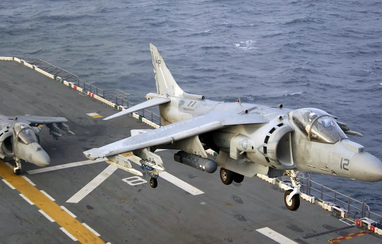 Photo wallpaper Harrier, fighter-bomber, Hawker, US NAVY, Siddeley