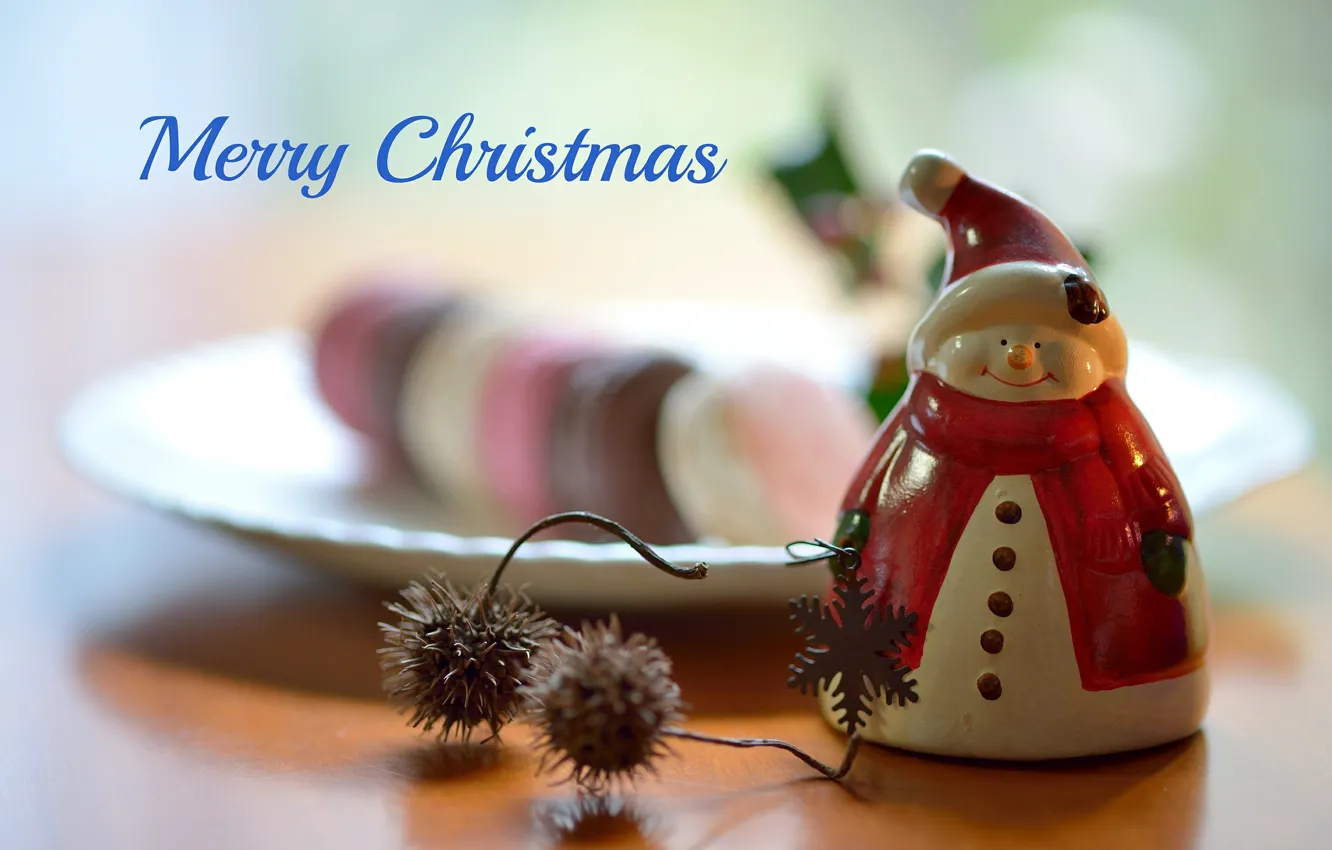 Photo wallpaper new year, cookies, snowman, chestnuts, Downloading