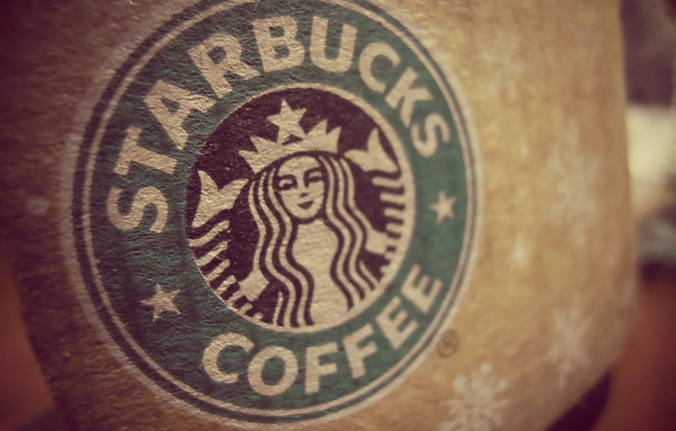 Photo wallpaper brand, starbucks, Starbucks
