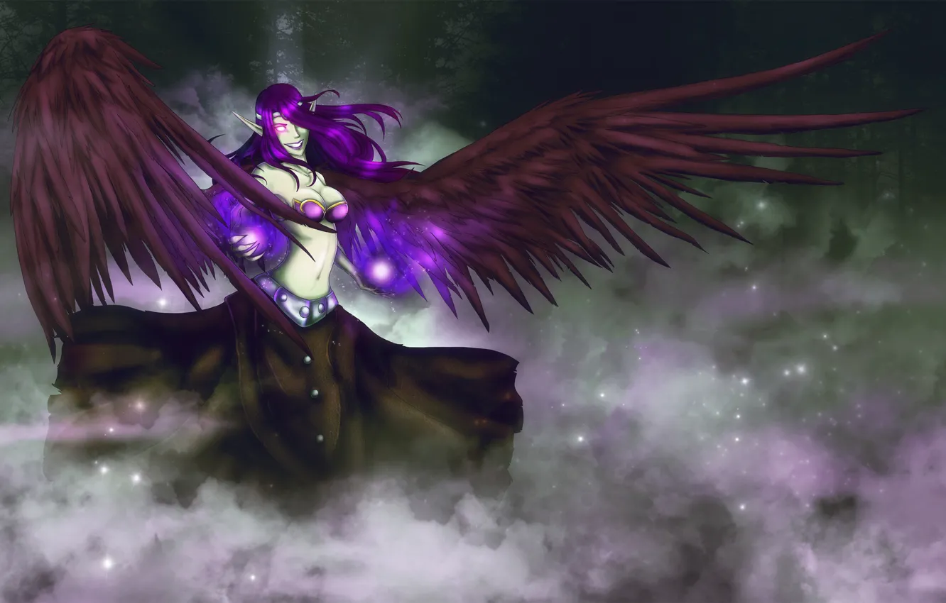 Photo wallpaper wings, being, pointy