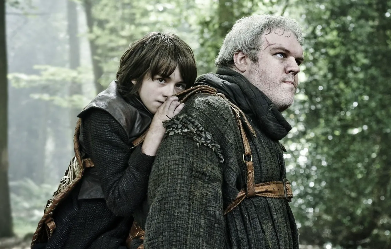 Photo wallpaper A Song of Ice and Fire, Bran Stark, Game Of Thrones, tv series, Hodor