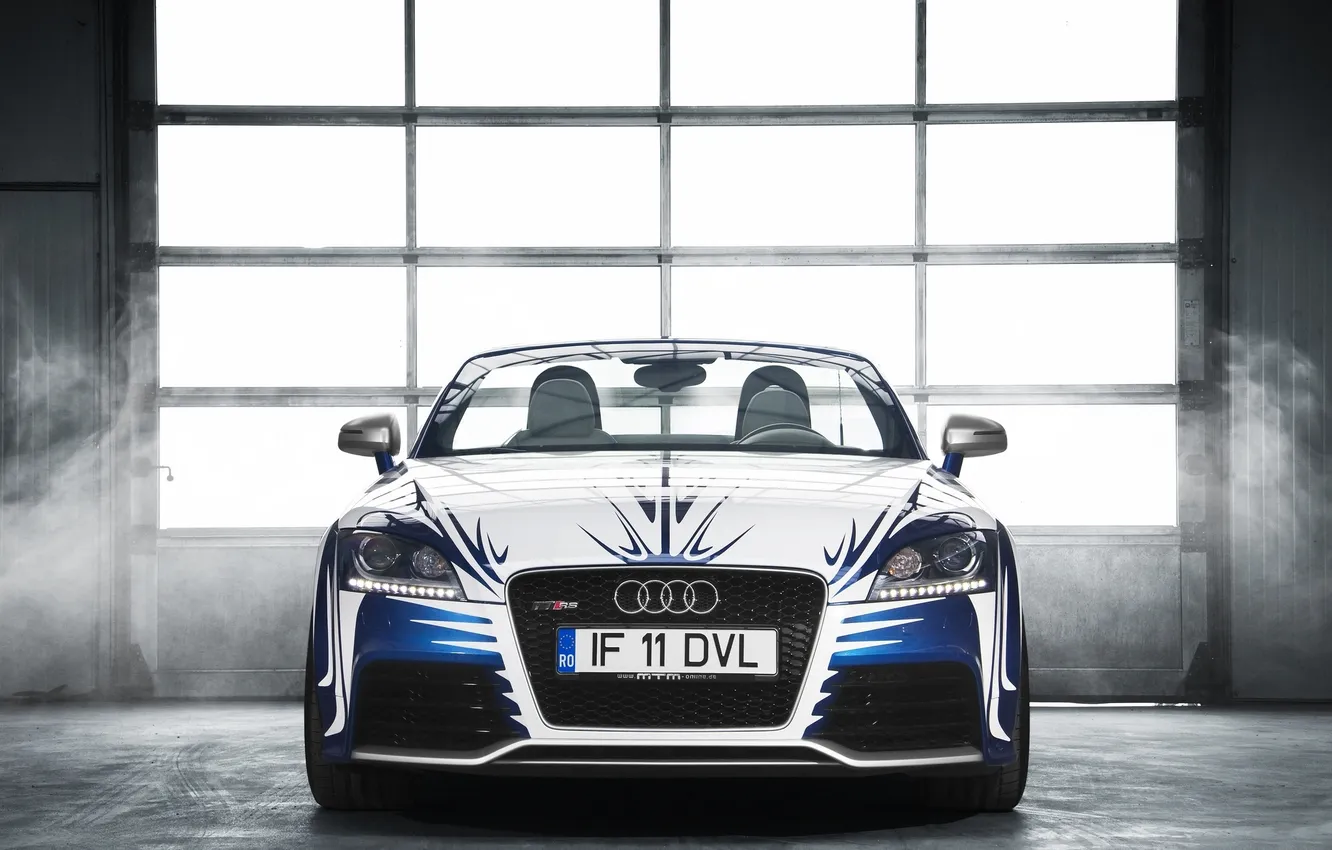 Photo wallpaper machine, auto, Audi, tuning, garage