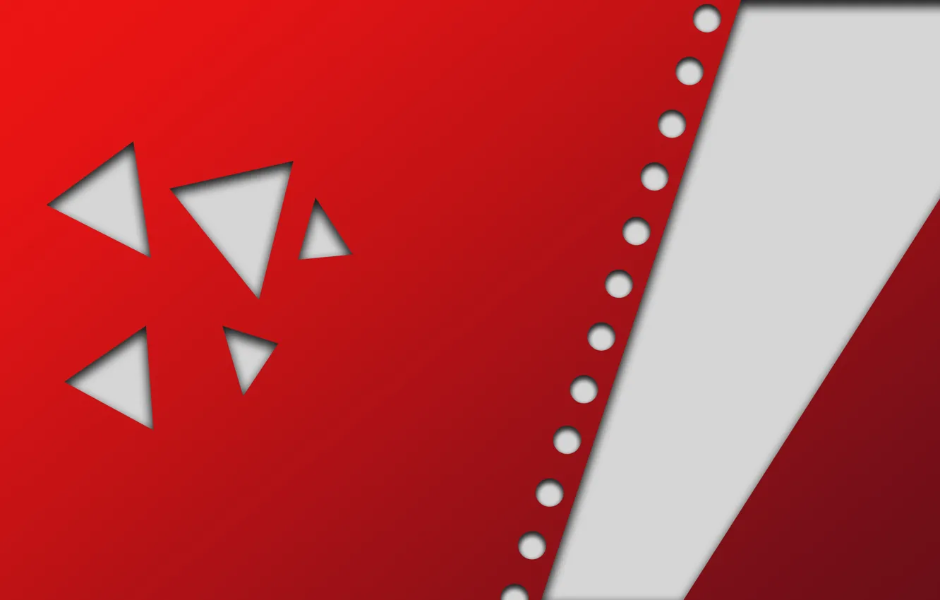 Photo wallpaper line, circles, abstraction, texture, art, red background, hi-tech, strawberry