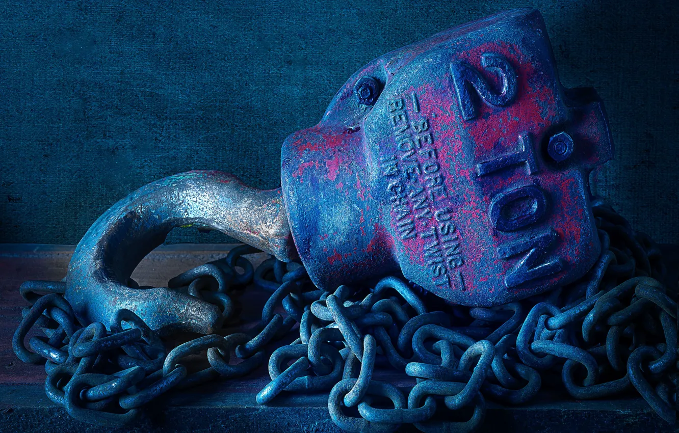 Photo wallpaper chain, hook, capacity, 2 tons